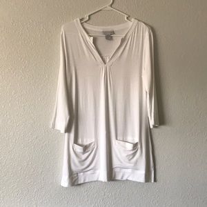Soft Surroundings white tunic
